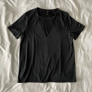 Black Triangle Keyhole T-Shirt